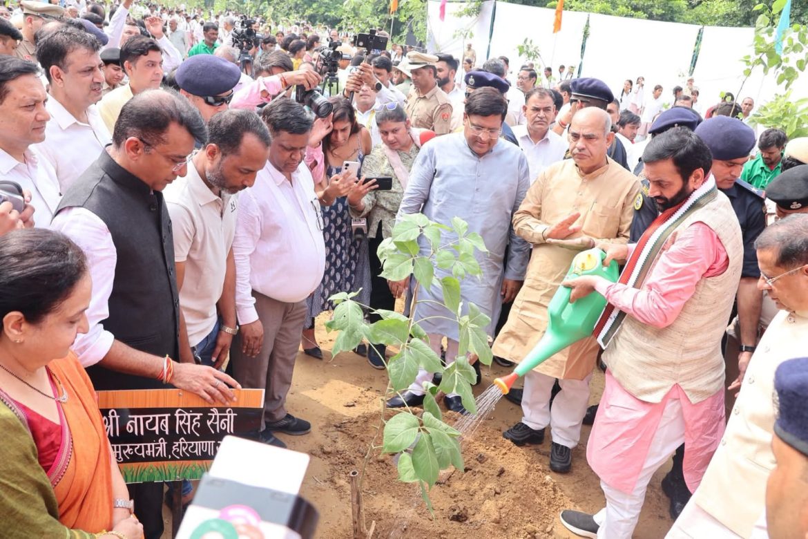 हरियाणा को हरा-भरा,स्वच्छ बनाने के लिए सरकार कटिबद्ध : नायब सैनी